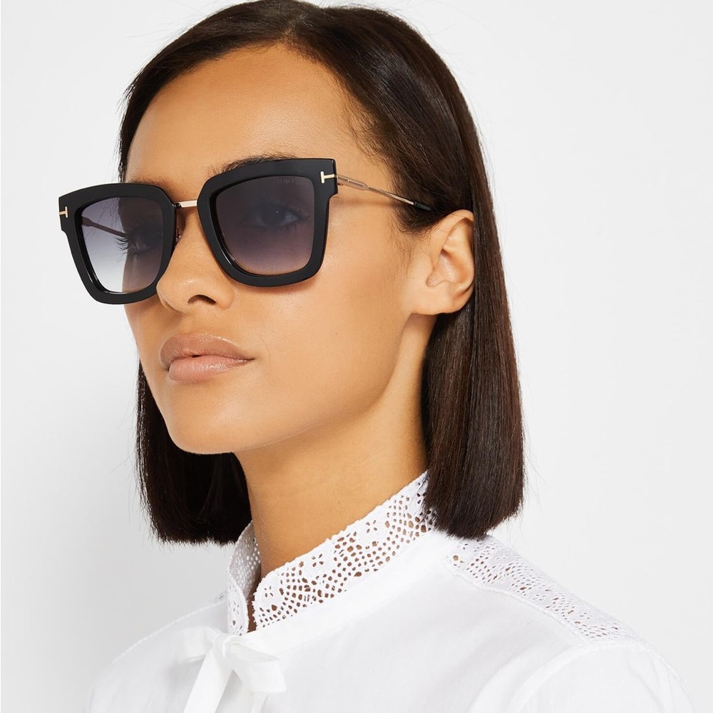 Tom Ford Black and Gold Lara Sunglasses